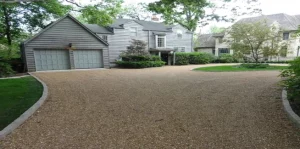 Stone driveway