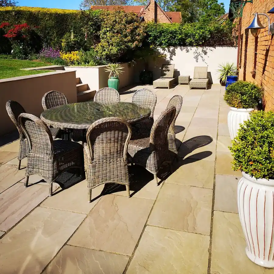 indian sandstone in lancaster for home patios and gardens