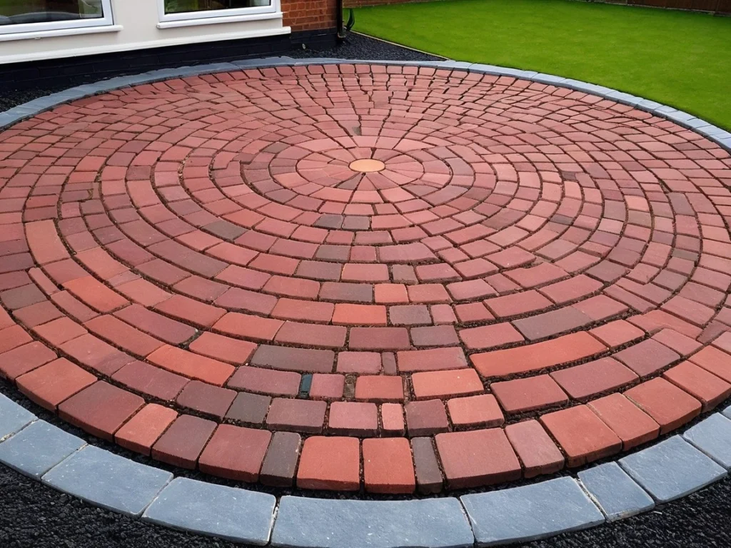 Circular block paving