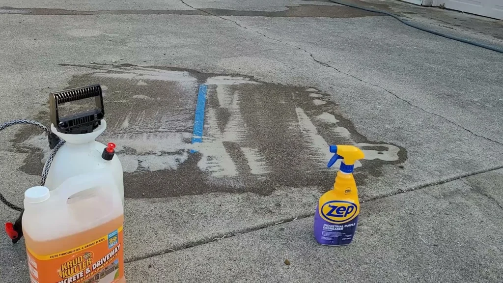 How to remove oil stains from driveway