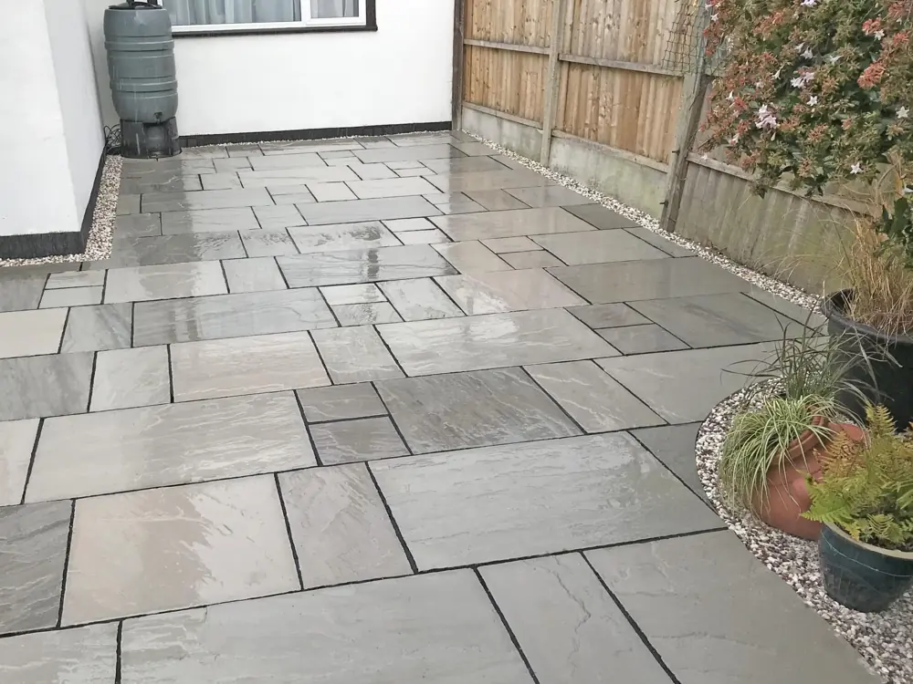Indian Sandstone Driveway in Lancaster