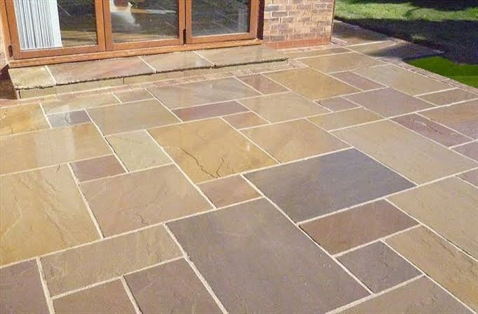 Indian Sandstone Installation In Morecambe